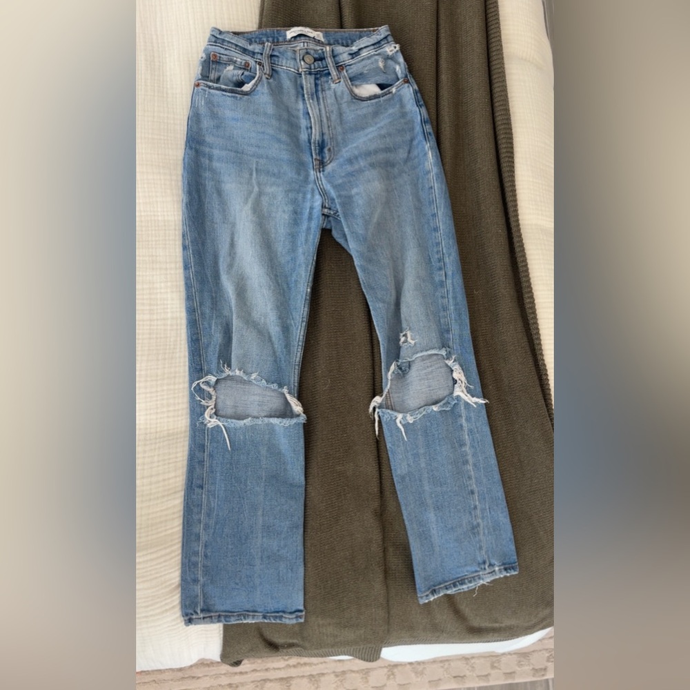 Abercrombie & Fitch | The Ankle Straight Ultra High Rise